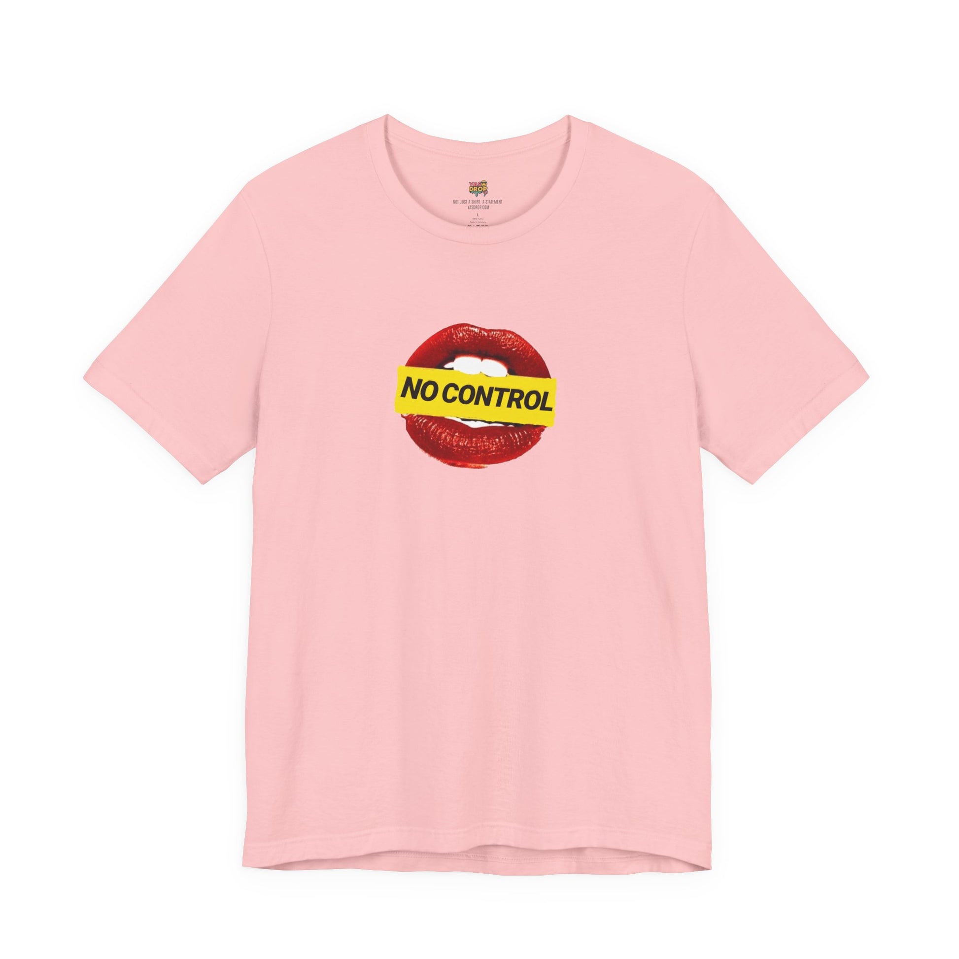 "No Control" Graphic Tee – Aesthetic Y2K Streetwear Graphic T-Shirt pink