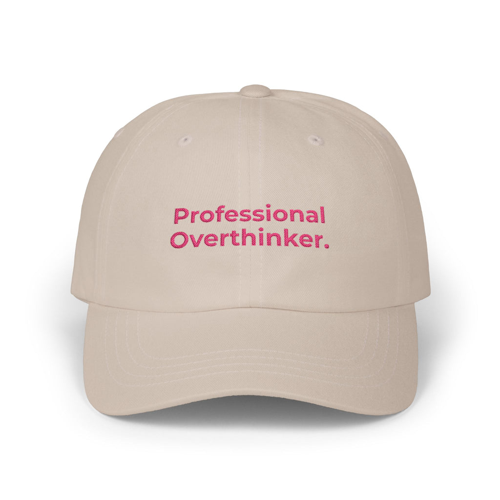 Premium Quality The "Professional Overthinker" Cap khaki