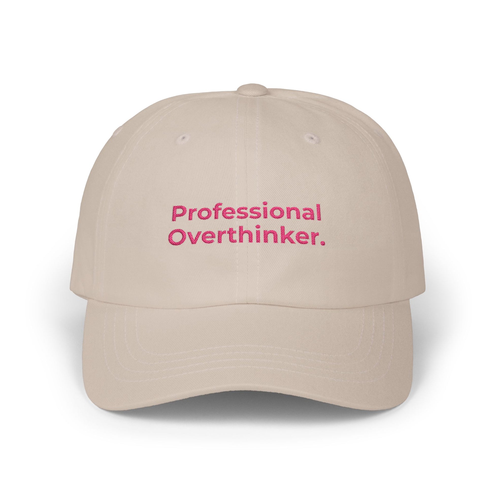 Premium Quality The "Professional Overthinker" Cap khaki