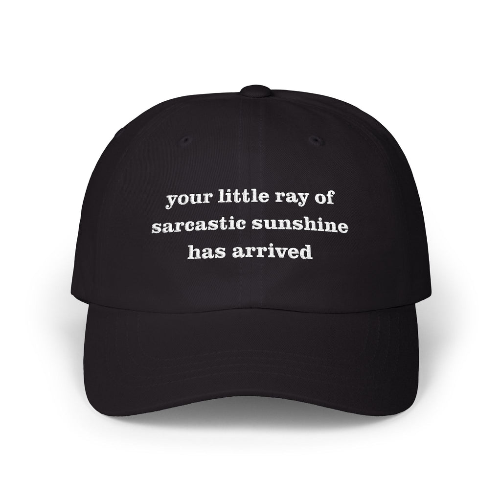 Premium Quality The "Sarcastic Sunshine" Signature Cap black