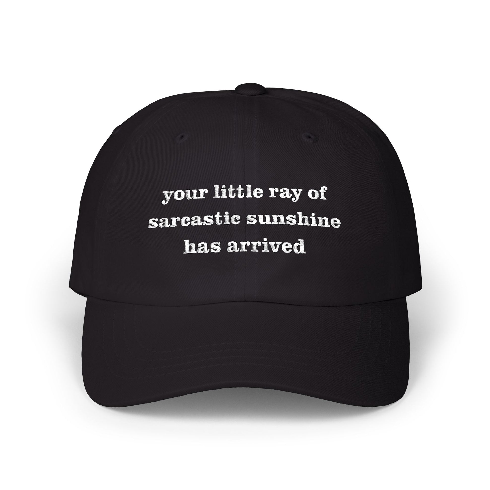 Premium Quality The "Sarcastic Sunshine" Signature Cap black