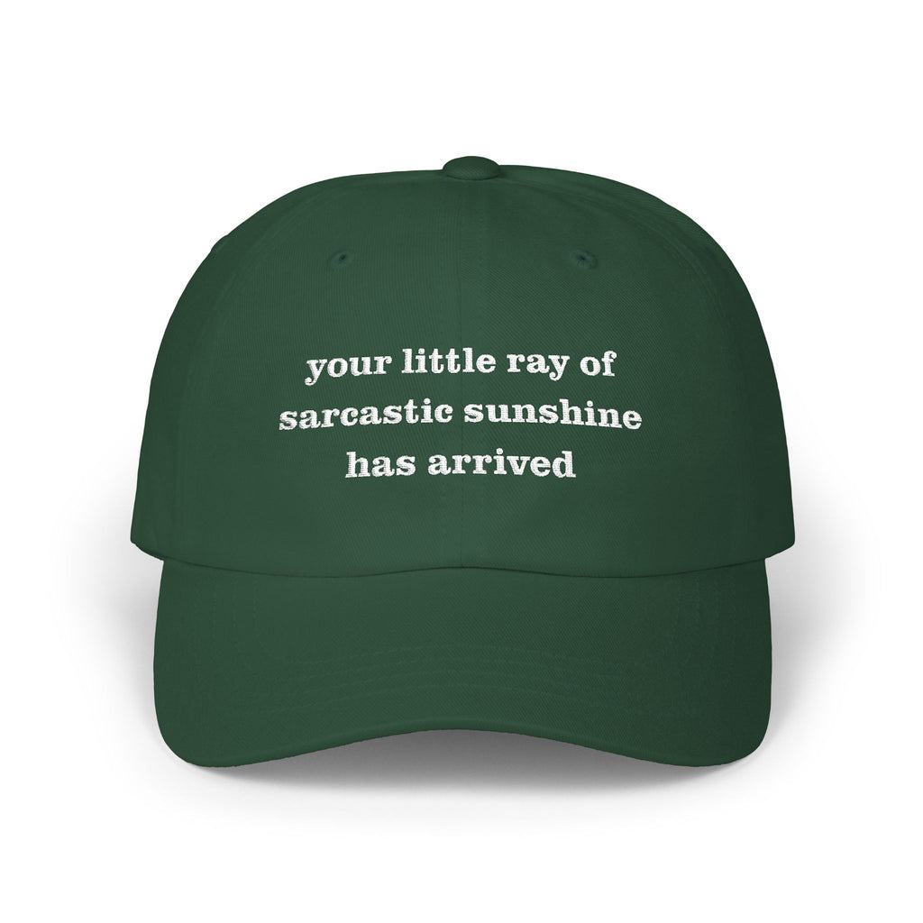 Premium Quality The "Sarcastic Sunshine" Signature Cap black green