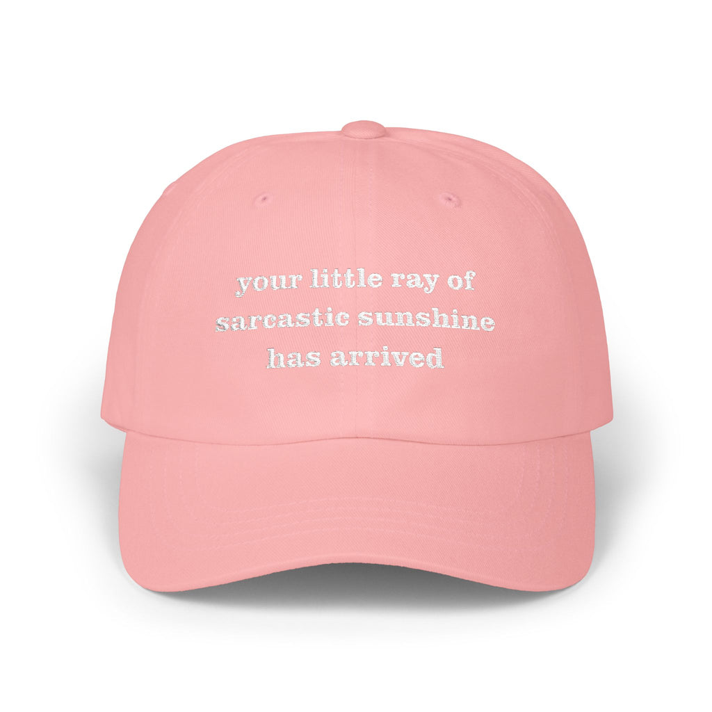 Premium Quality The "Sarcastic Sunshine" Signature Cap pink