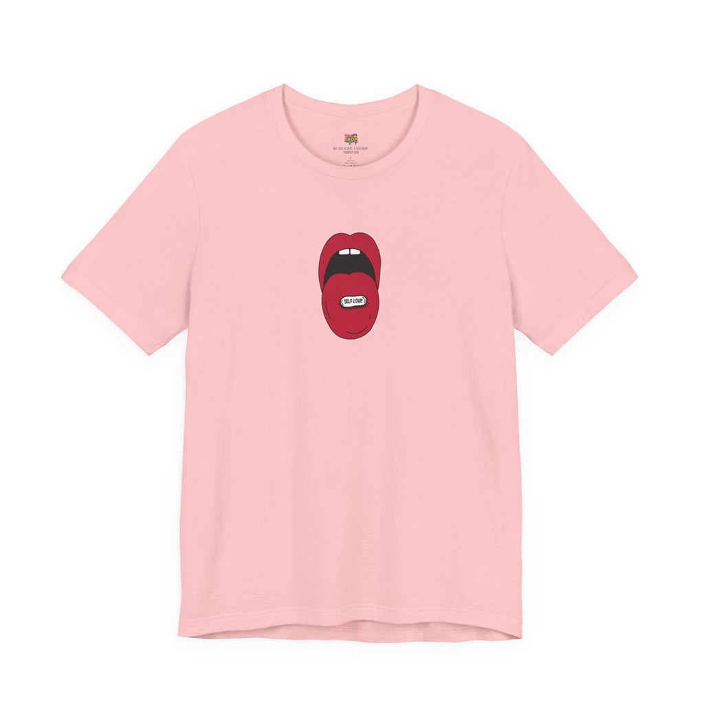 "Self Love" Graphic Tee – Aesthetic Y2K Streetwear Graphic Shirt pink