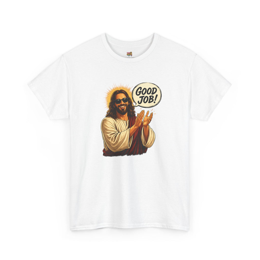 Jesus clapping good job t-shirt , Gen Z streetwear aesthetic.