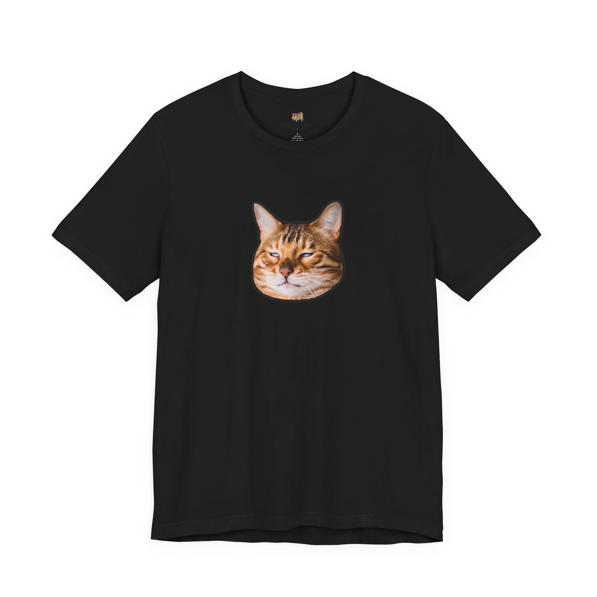 The Judgemental Cat Graphic Tee | Aesthetic Streetwear Top black