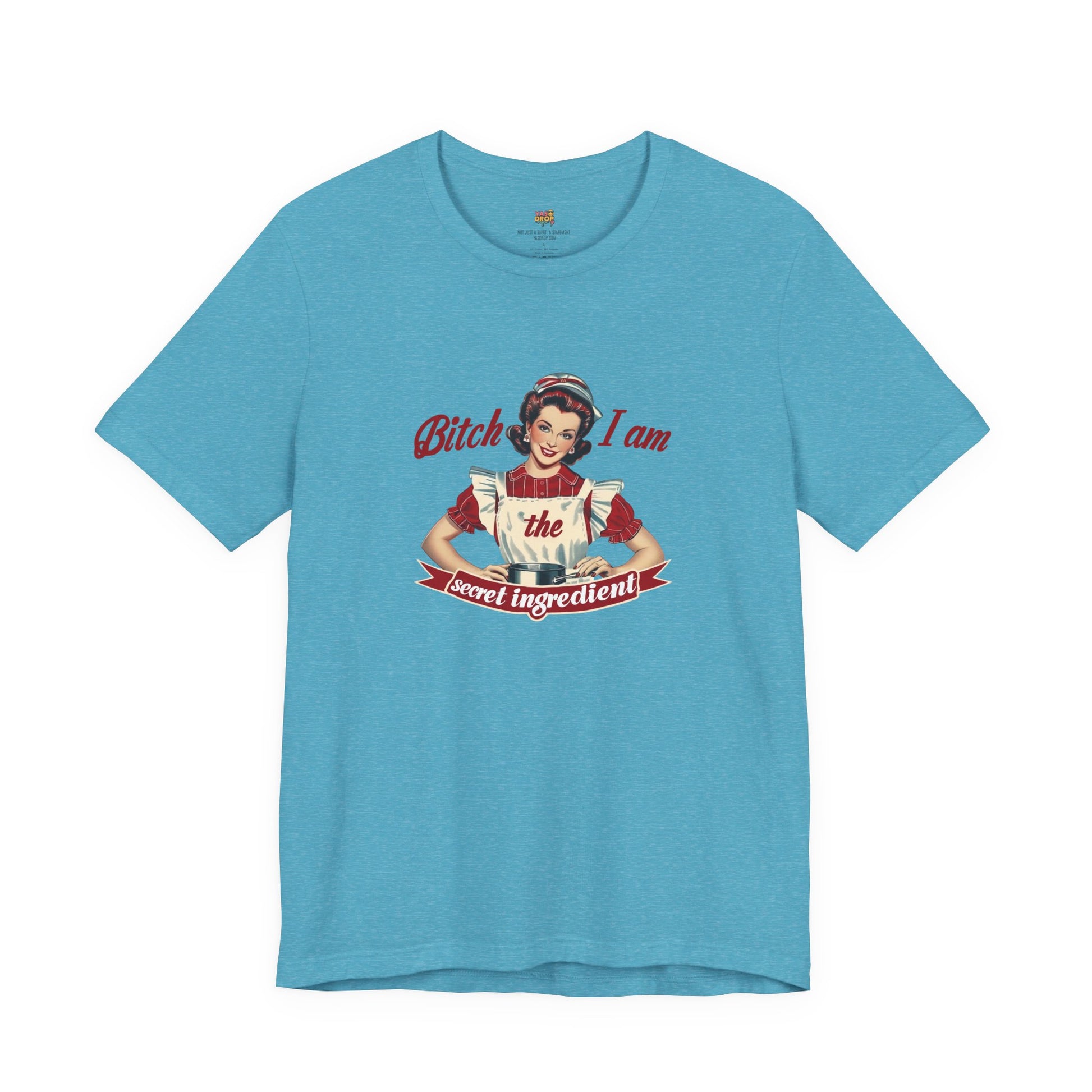 "The Secret Ingredient" Ironic Minimalist Vintage Graphic Tee blue