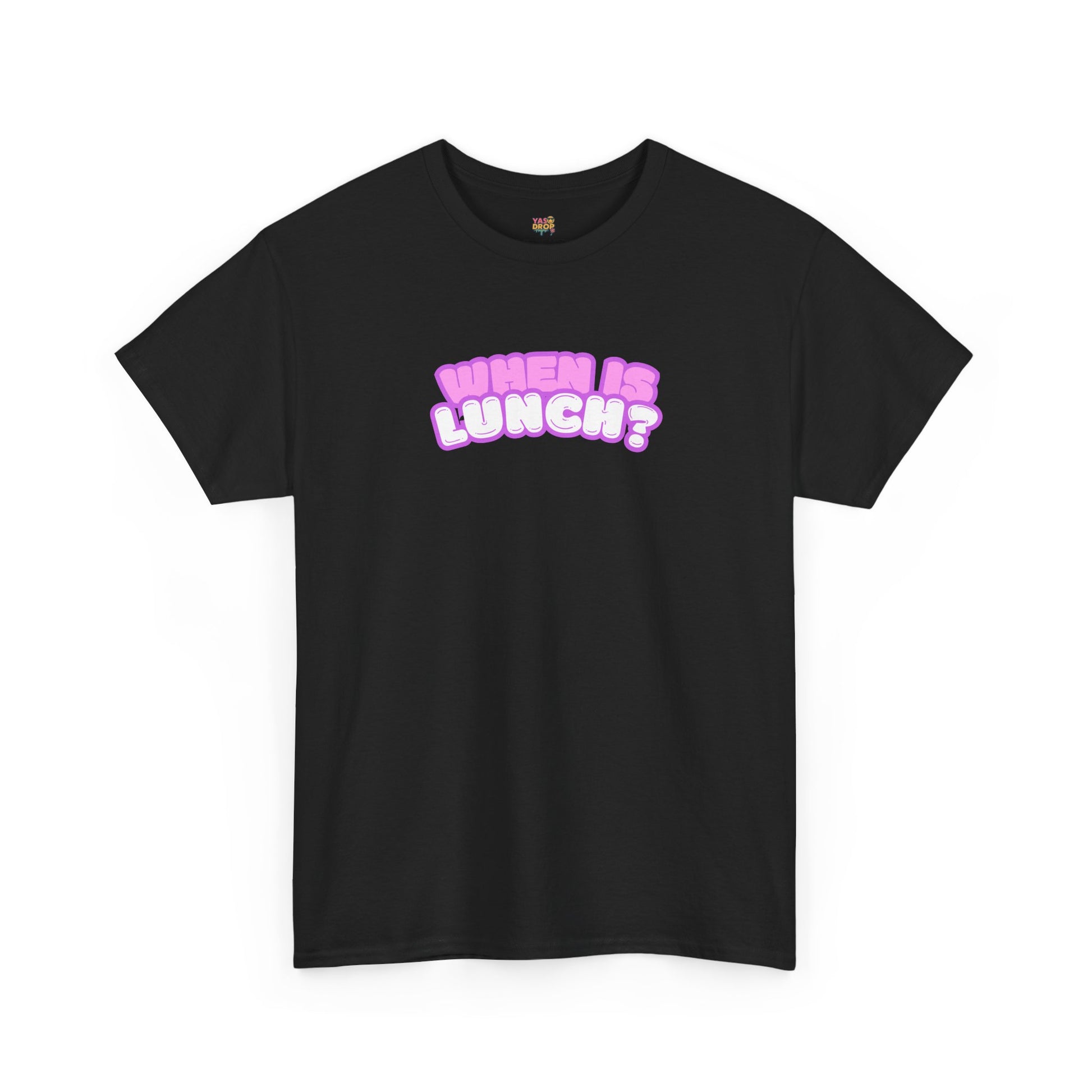 When Is Lunch? - The "Priorities" Heritage T-Shirt Black