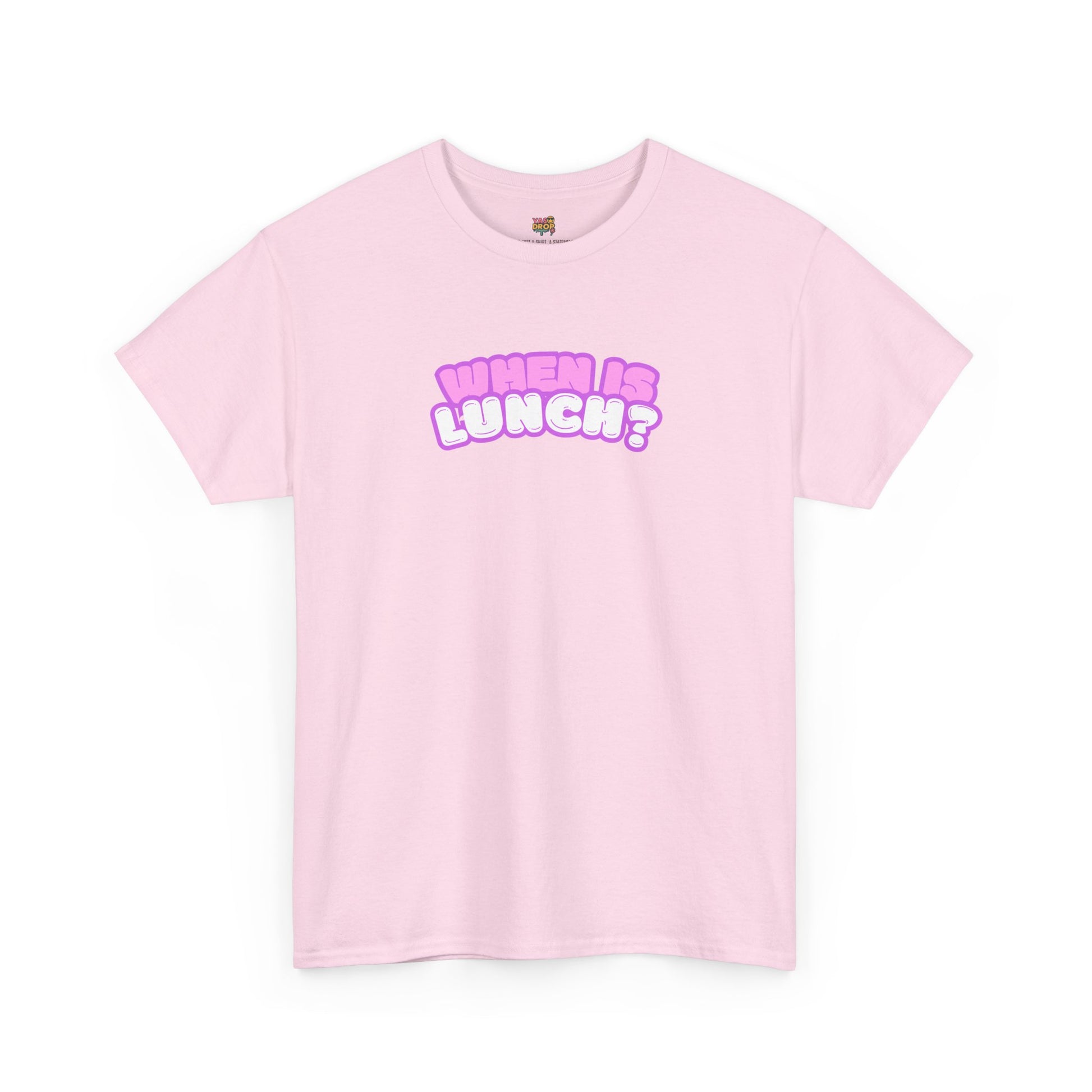 When Is Lunch? - The "Priorities" Heritage T-Shirt Pink