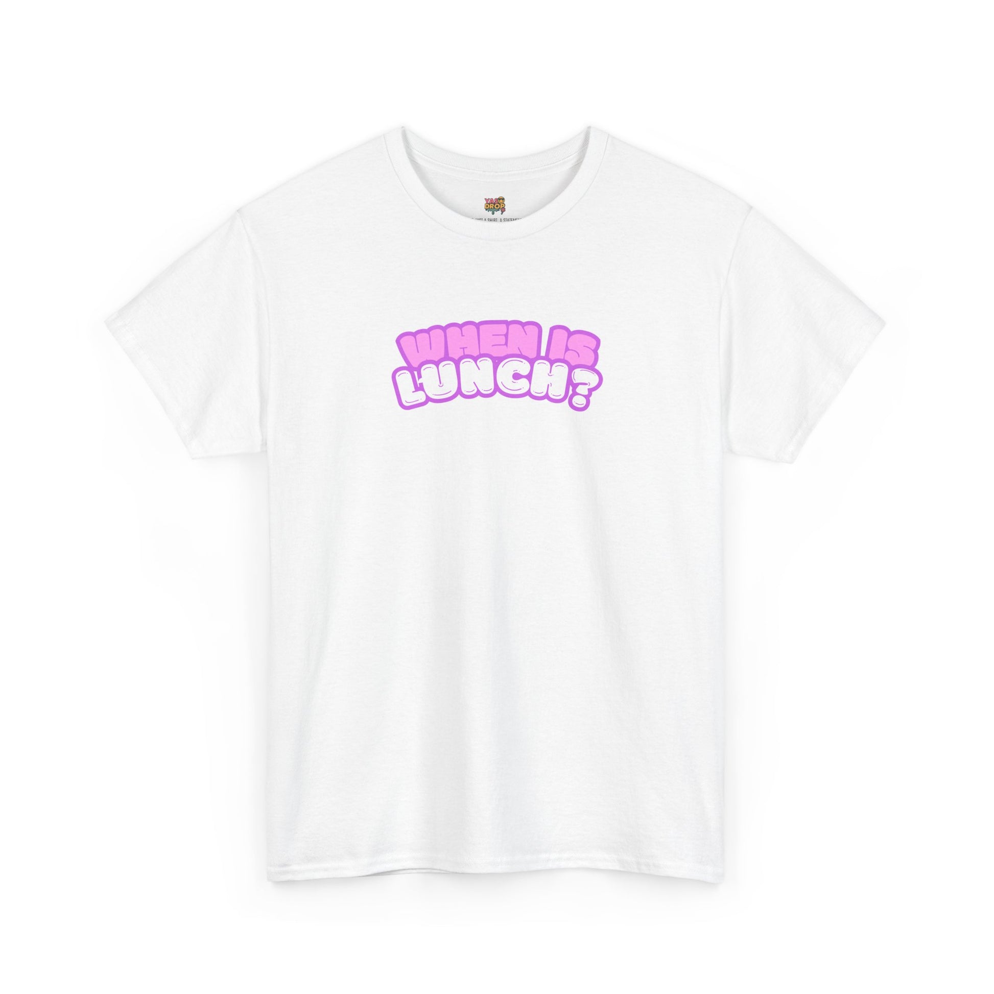 When Is Lunch? - The "Priorities" Heritage T-Shirt White