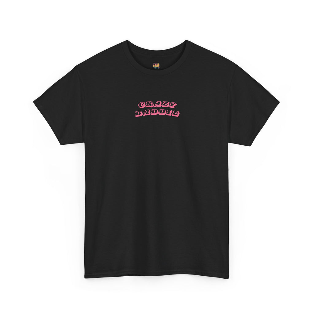 crazy baddie t-shirt black